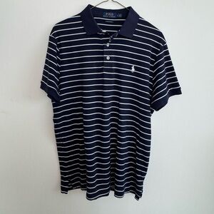 Polo by Ralph Lauren Men's Navy Striped Shirt